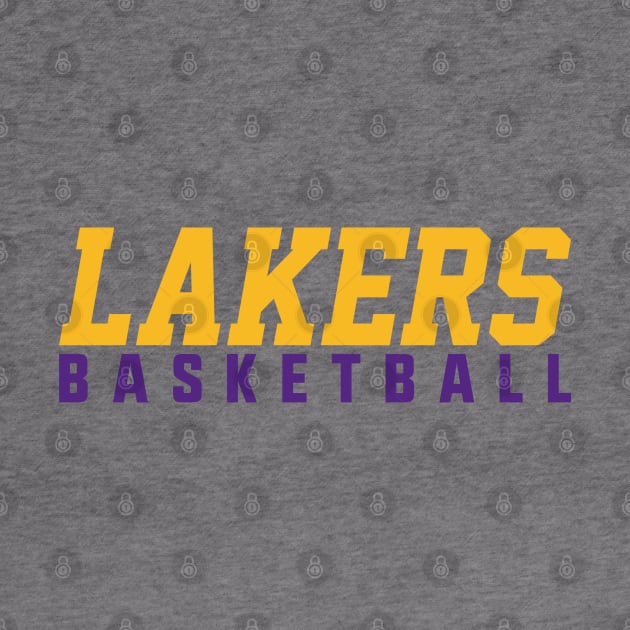 Lakers Basketball Tee by knnthmrctn